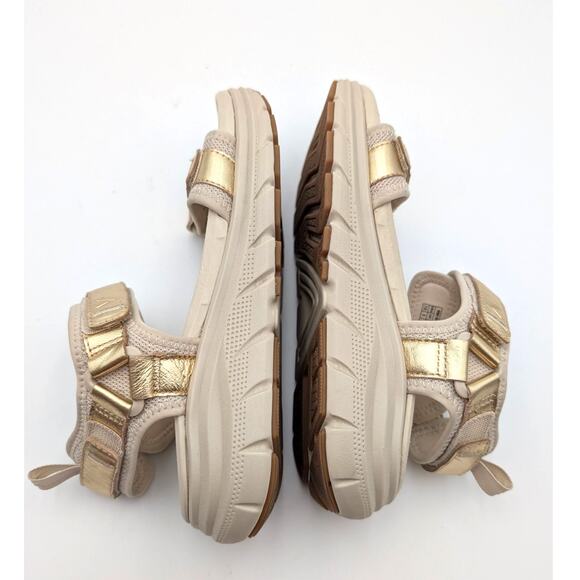 Vionic Walk Max Wanderer Sandal Women's Hook & Loop Gold Size US7.5 EU38 - Picture 11 of 11